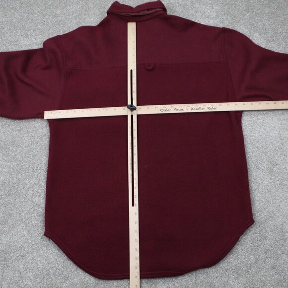 Vintage North West Blue Shirt Mens Medium Red Polyester Double Pocket L/S Button - Picture 8 of 11